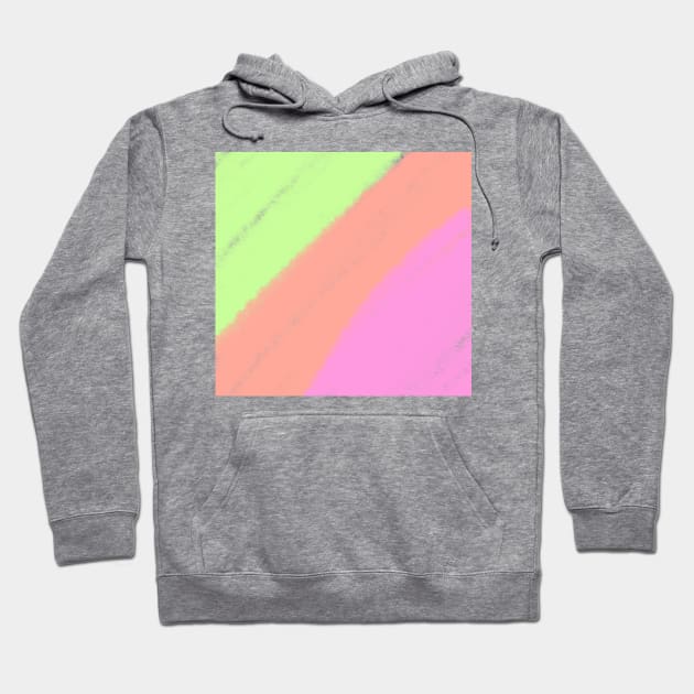 Yellow pink green watercolor abstract art Hoodie by Simplecooldesignss